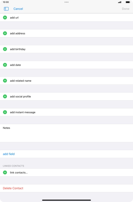 Press link contacts....