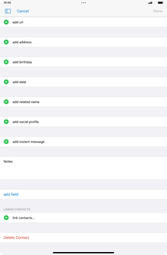 Press link contacts....