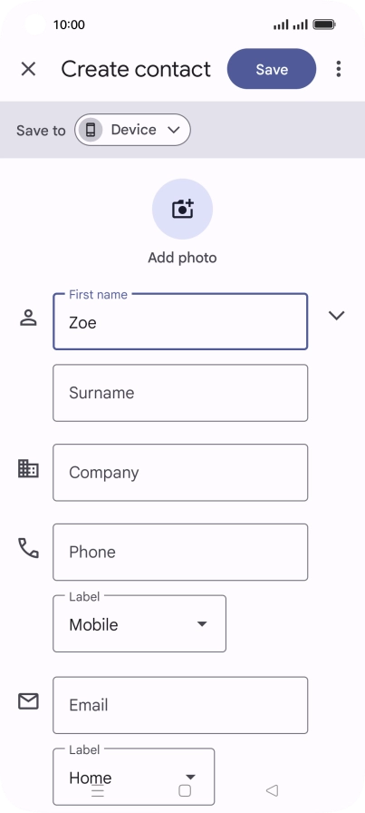 Press Surname and key in the required last name.