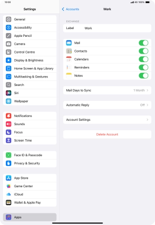 Press Account Settings.