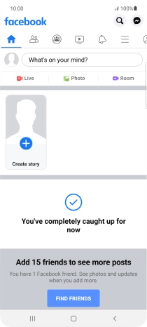 Press the text input field.
