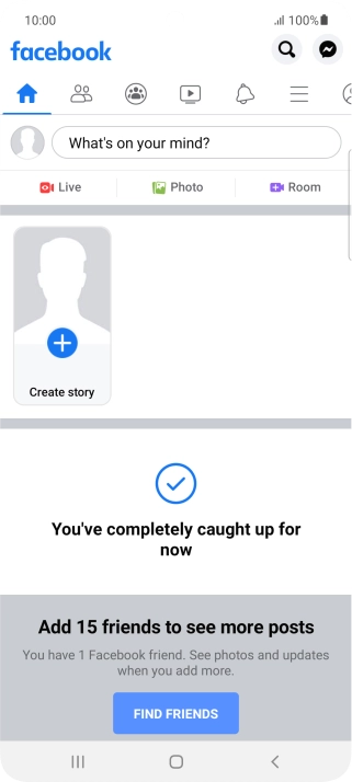 Press the text input field.