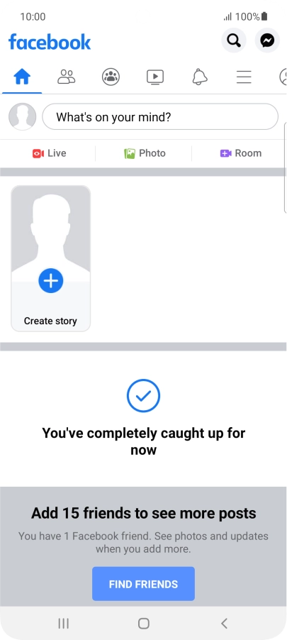 Press the text input field.