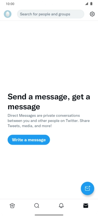 Press the new message icon.