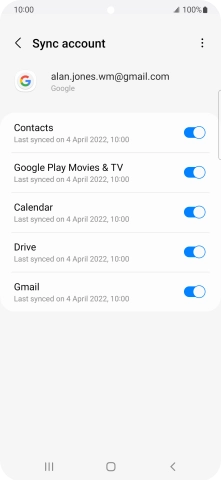 Press the Home key to return to the home screen.