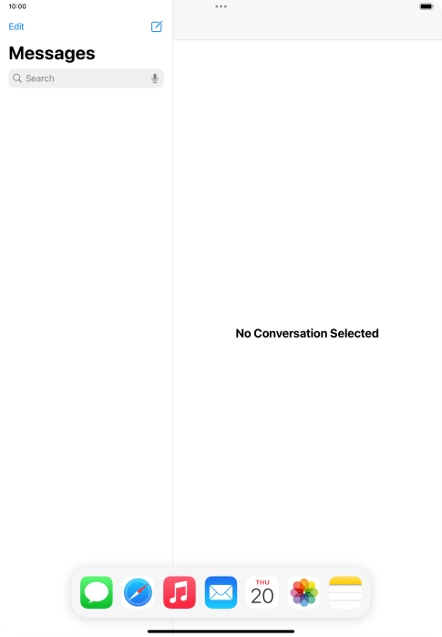 Slide your finger downwards on Dock to minimise it.