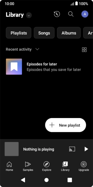 Press the drop down list.