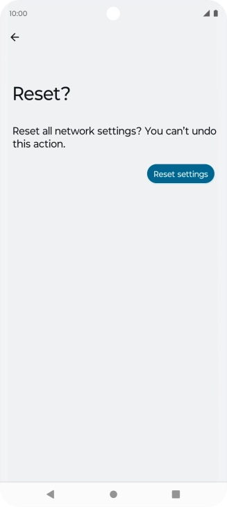 Press Reset settings.