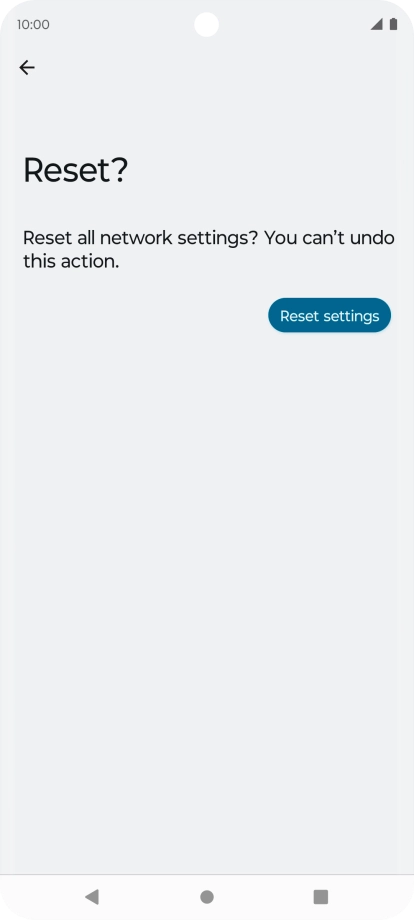 Press Reset settings.