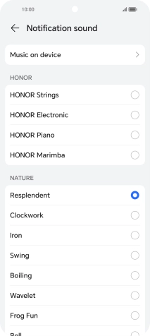 Press the required message tones to hear them.