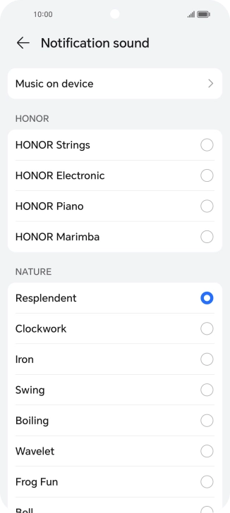 Press the required message tones to hear them.