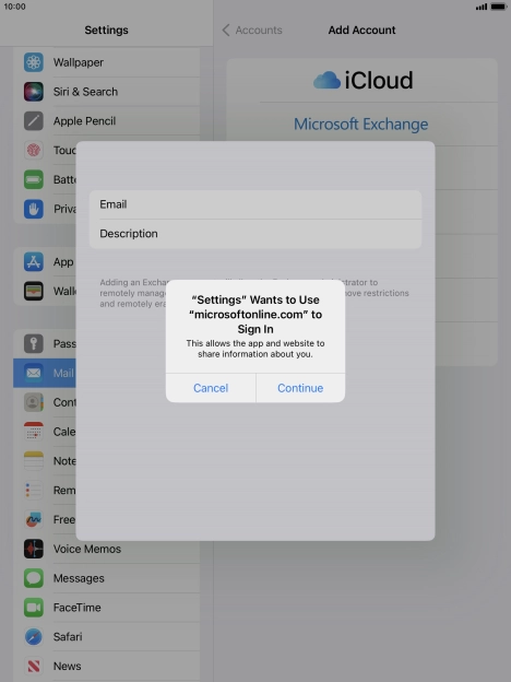 Press Continue. Press Continue.