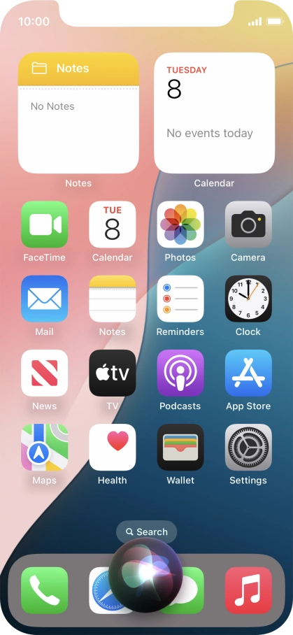 Say, in your own words, what you would like your phone to do, e.g.: CAMERA, CALL [contact], SEARCH THE WEB FOR [information].