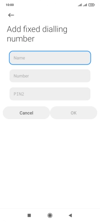 Press Name and key in the required name. Press Name and key in the required name.
