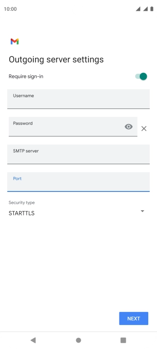 Press the drop down list below 