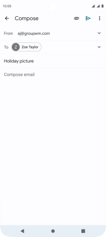 Press the text input field.