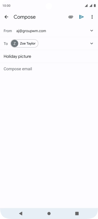 Press the text input field.