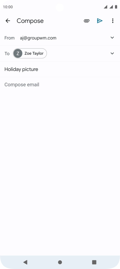 Press the text input field.
