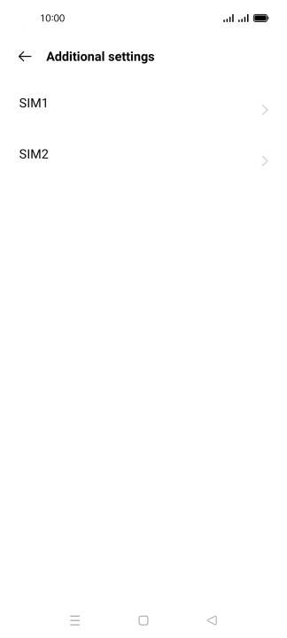 Press the required SIM.