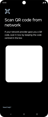 Place the QR code you've received inside the phone camera frame to scan the code. If you’ve deleted your eSIM, you can re-add it using your existing QR code. If you’re having problems, see our FAQ. Place the QR code you've received inside the phone camera frame to scan the code. If you’ve deleted your eSIM, you can re-add it using your existing QR code. If you’re having problems, see our FAQ.