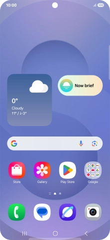 Slide your finger downwards starting from the top right side of the screen.