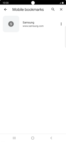 Press the required bookmark.