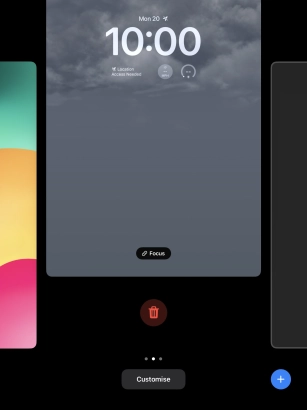 Press the delete icon.