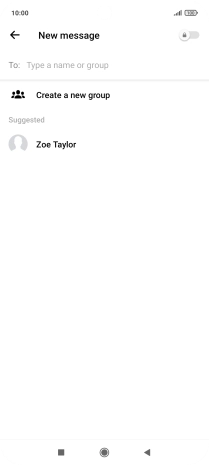 Press the search field. Press the search field.