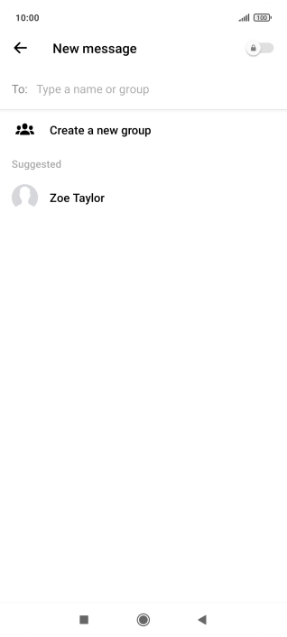 Press the search field. Press the search field.