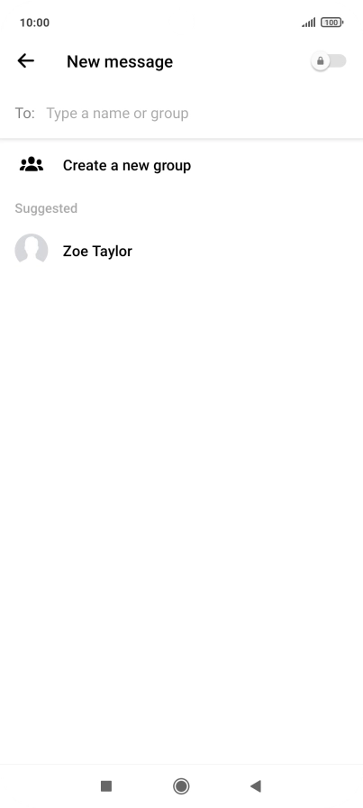 Press the search field. Press the search field.