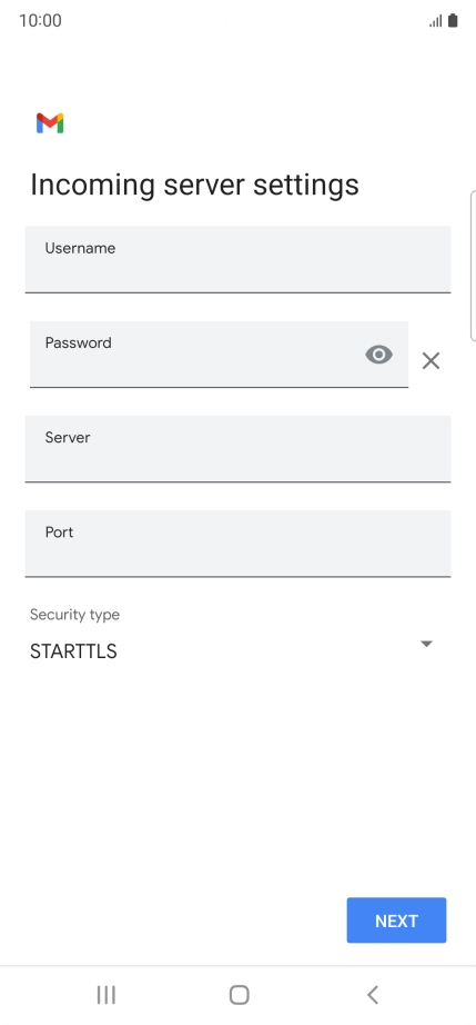 Press the field below 
