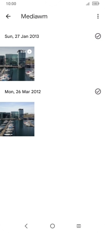 Press and hold any picture or video clip.
