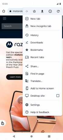 Press Settings. Press Settings.
