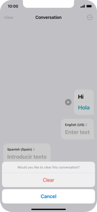 Press Clear. Press Clear.