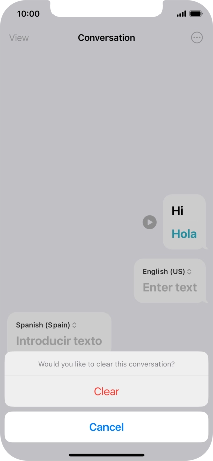 Press Clear. Press Clear.