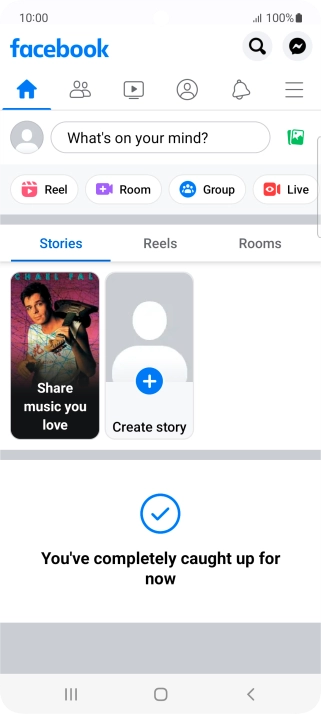 Press the text input field.