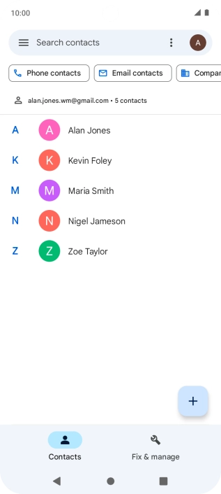 Press Fix & manage. Press Fix & manage.