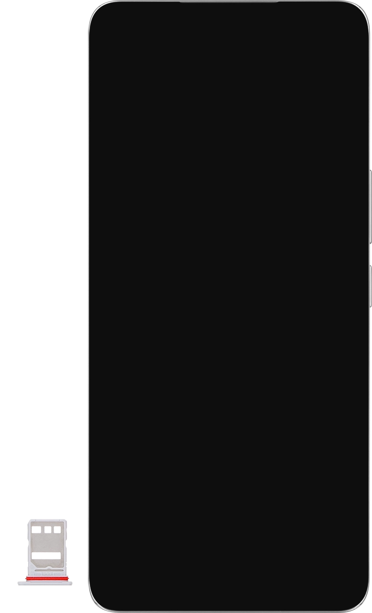 Turn your SIM so the angled corner of the SIM matches the angled corner of the first SIM holder and place your SIM in the SIM holder.