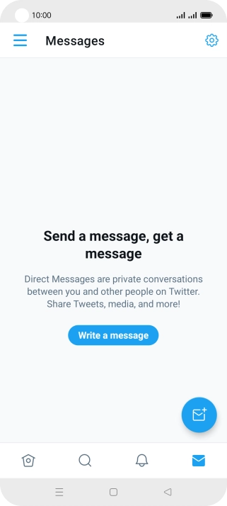 Press the new message icon.