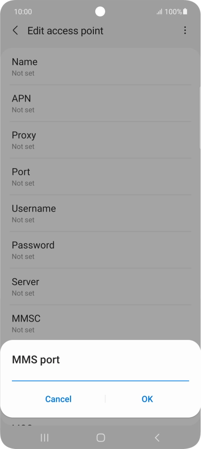 Key in 8799 and press OK.