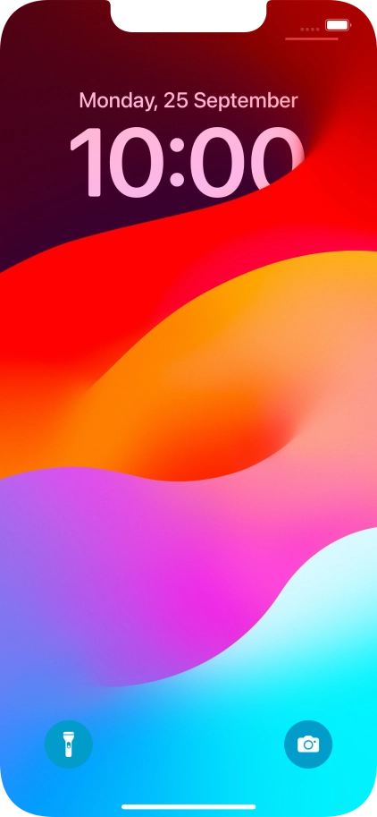 Slide your finger upwards starting from the bottom of the screen. Slide your finger upwards starting from the bottom of the screen.