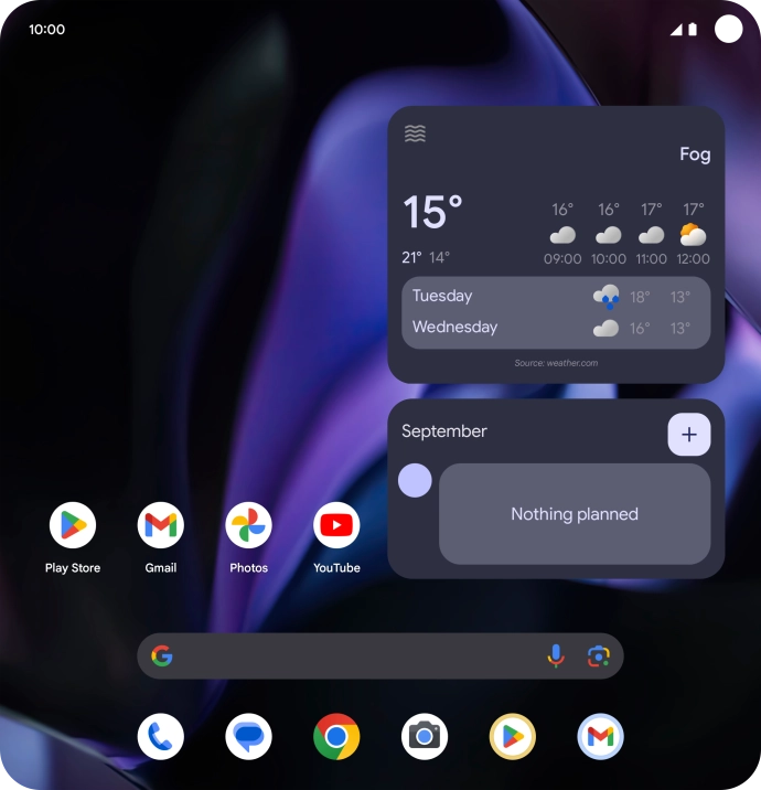 Slide two fingers downwards starting from the top of the screen. Slide two fingers downwards starting from the top of the screen.