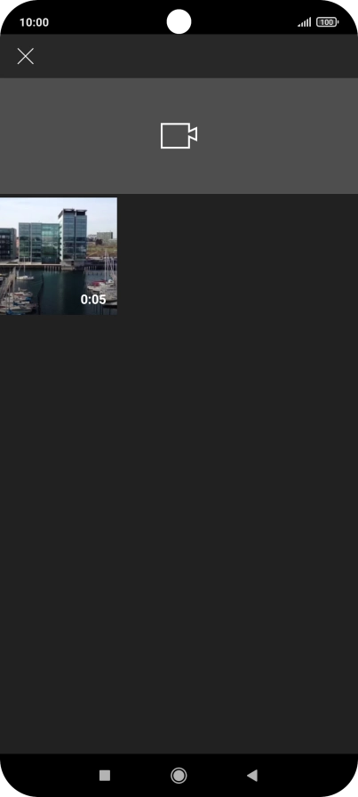 Press the required video clip.