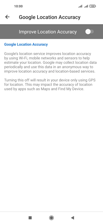 If you press the indicator next to 