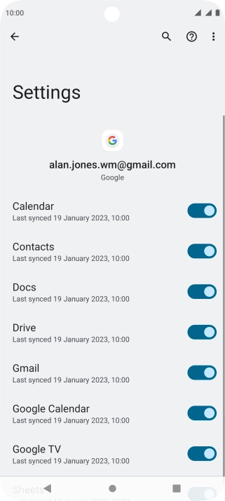 Press the Home key to return to the home screen.