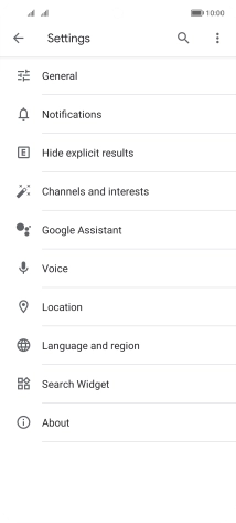 Press Google Assistant.
