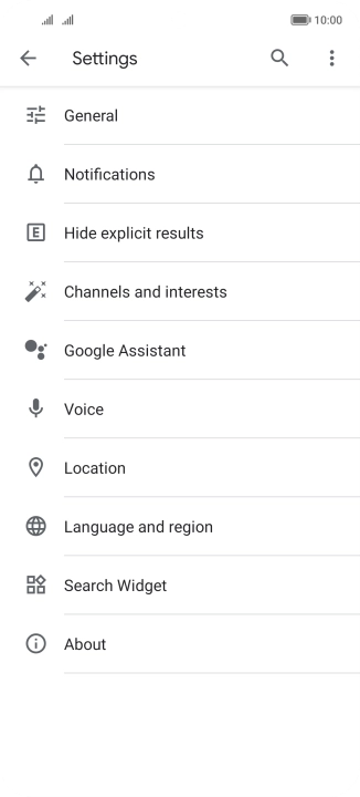 Press Google Assistant.