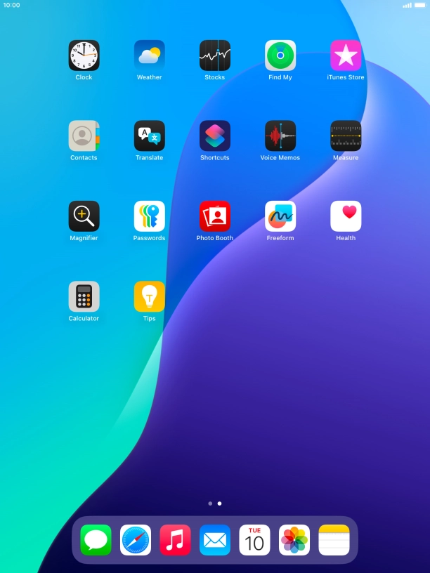 To add an application to Dock, press and hold the required application and drag it downwards to the left side of Dock.