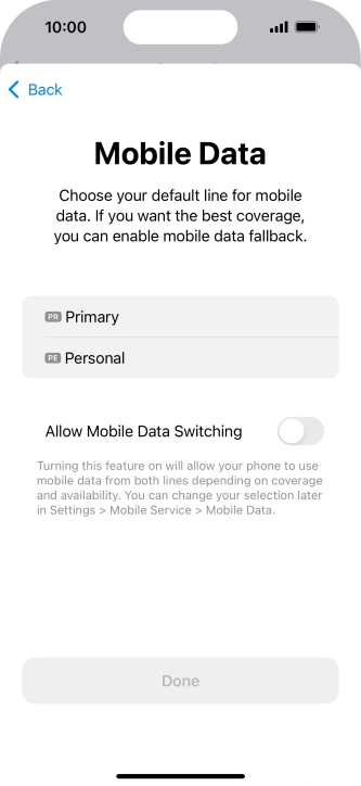 Press the required price plan. Press the required price plan.