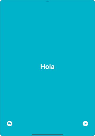 Press the split view icon to go back to display of both languages.